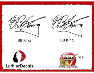 Guitar Players BB King Signature Guitar Decal 216